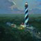 St Augustine Lighthouse Aloft Poster Print by Roger Bansemer # BA1096